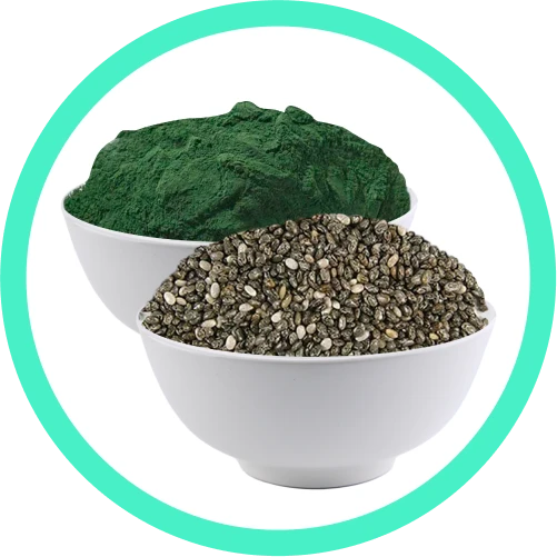 OzenVitta - Espirulina e Chia: Diminui pressão arterial e favorece a saúde do coração